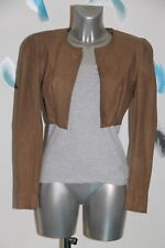  veste boléro court en daim