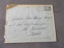 ENVELOPPE.TIMBRE SAGE.CACHET BEAUNE.POUR M.MAREY MONGE.PARIS.RUE DESCARTES.1894.
