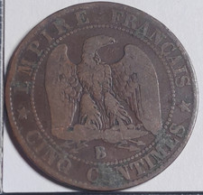 5 centimes Napoléon III 1856