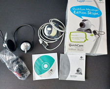 Logitech QuickCam – Webcam USB pour Skype 2.0 – Windows 2000 – Boîte + casque