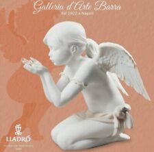 Lladró porcelaine Artisca By Lladro. En Biscuit, Ange Souffle Pétales