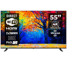 TV Kiano Smart 55 Pouces 4K UHD avec Android 11 Dolby Audio HDR10 Wi-Fi Miracast