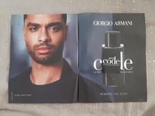 Publicité papier Parfum. Perfume Ad Armani Code de 2022 + Carte Patch