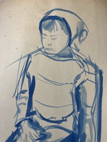 Aquarelle 56x43 ecole russe - 56x43,