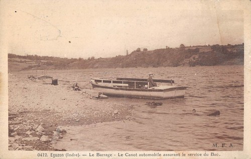 Cpa eguzon barrage le - eguzon,