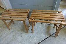 tabourets de camping ou pêche anciens en bois vintage camping fishing wood chair