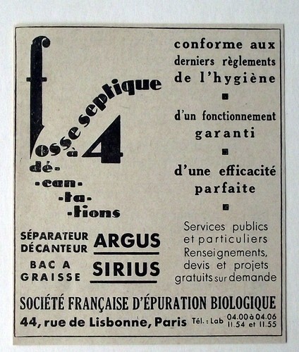 Publicité ancienne fosse - publicité,