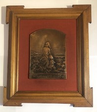 MÉDAILLE PLAQUE BAS RELIEF LE SALUT AU SOLEIL PAR DUPRÉ MEDAL ART 