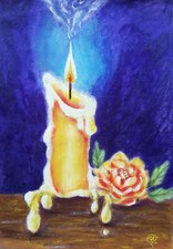Peinture originale bougie - , et