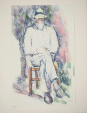 Paul CEZANNE : Homme assis au