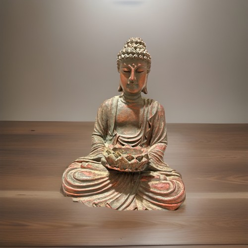 Seated buddha statue figurine - seated,