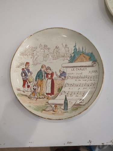 Assiette parlante creil - assiette,