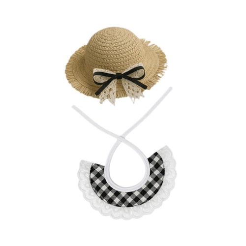Ensemble chapeau bavoir - chapeau, et