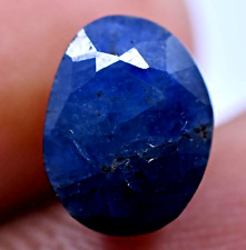 Naturel Ceylan Bleu Saphir 4.45 CT Certifié non Traité Ovale Coupe Ample Gemme