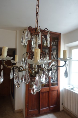 Lustre pampilles bronze - à,