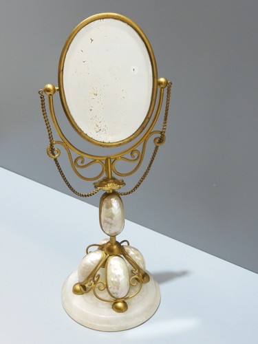 Rare glace miroir - miroir, table