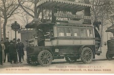 PARIS OMNIBUS Eugène BRILLIE rue Auber  (concours des vehicules industrielles