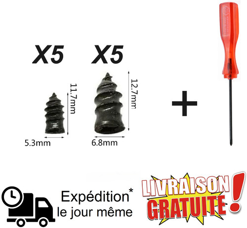 Kit vis réparation pneu - vis,