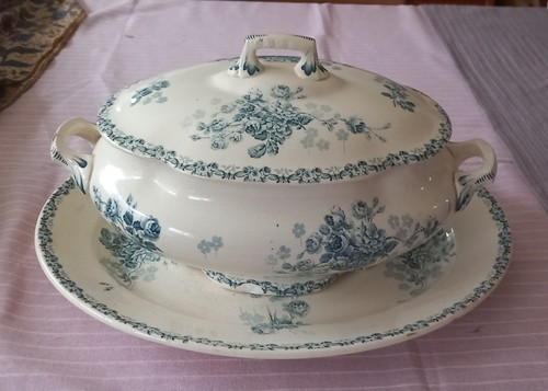 Soupiere plat anciens terre - et,