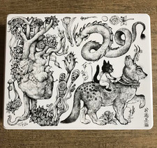 Yuko Higuchi Artist collaboration Tin Tool Box Odougu bako 2020 White OOP HTF