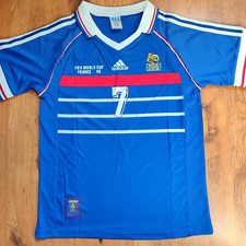 Maillot France Coupe du Monde 1998 Deschamps M - FFF 98 shirt