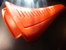 Selle vintage vélo BMX orange marque Selle Royal adulte longueur 275 mm