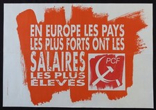 Affiche politique pcf parti - politique,