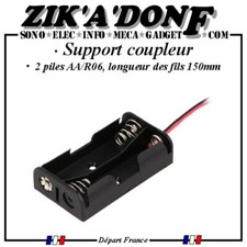 Support coupleur x2 piles 1,5V
