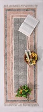 Tapis Dhurrie Indien En Coton