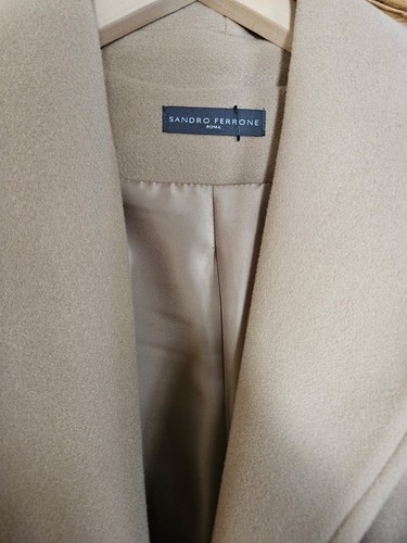 Sandro ferrone wrap coat used - ferrone, coat,