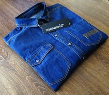 Norrona Norrøna taille M Chemises en jean décontractées pour hommes Bleu...