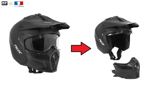 Casque trial transformable - casque,