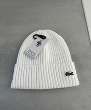 Bonnet Lacoste Blanc, taille unique, objet neuf.