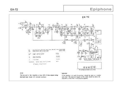 Schematic diagrammes guitar - diagrammes,