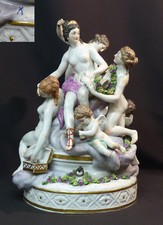 A 18èm groupe porcelaine saxe