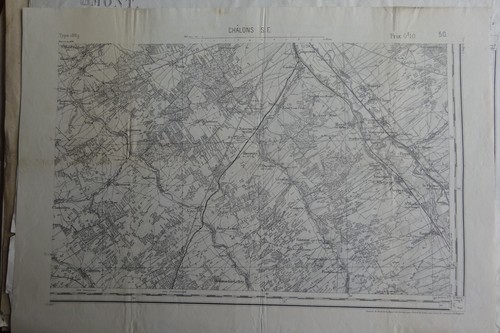 Carte etat major - carte, xixè