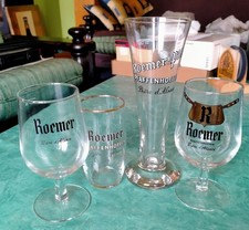 4 Verres Flute biére Roemer Pils Pfaffenhoffen