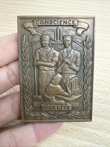 Médaille plaque conscience - médaille,