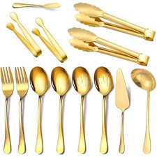13 Piece Gold Serving Utensils