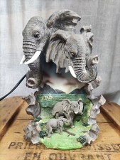 Lampe d'ambiance décorative Eléphants résine