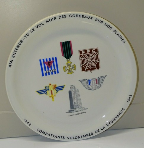 Assiette combattants - assiette,