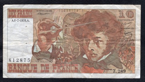 Francs berlioz 7 1976 - 10,