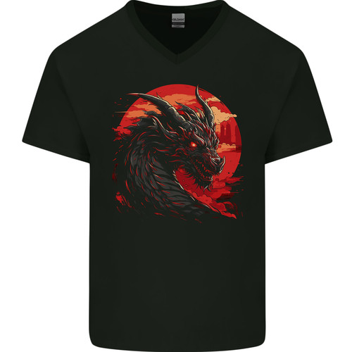 Fantaisie dragon avec ville - a,