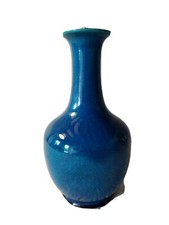 Pol Chambost.Lampe Céramique Bleu Céladon Vintage 70.vallauris.non signée