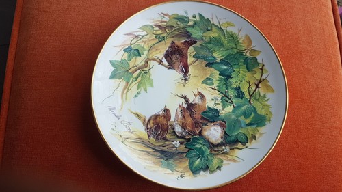 Assiette faience oiseaux - assiette,