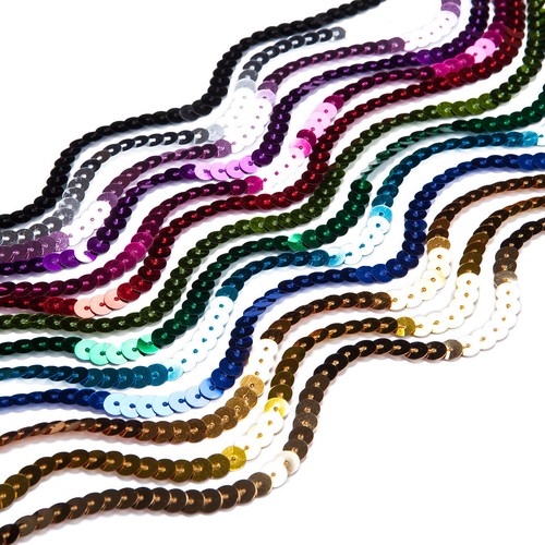 Ruban rond vague sequins - ruban,
