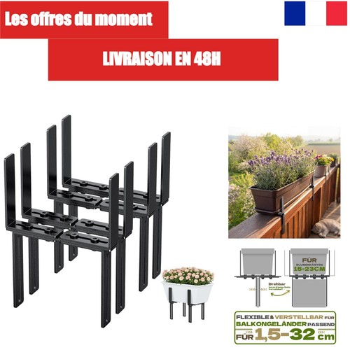 Support jardinière balcon - de,