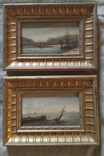 paire de tableaux sur bois