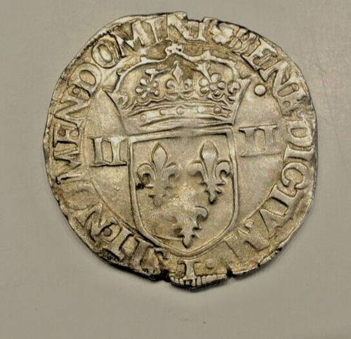 Henri iii joli ecu - henri, 1/4