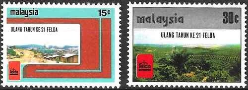 Timbres malaisie 168 169 - 168/169, **